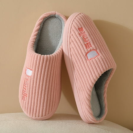 

Wefuesd Lippers For Women Winter Warm Memory Foam House Slippers Soft Slippers For Women Indoor Womens Slippers Pink 40