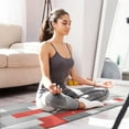 thumbnail image 5 of 2 Piece Grey Red Geometric` Rug Kitchen Rug Set, Decor Kitchen Rugs, Absorbent Non-Slip Washable Floor Mats, Home Indoor Runner Rugs 17"x47"+17"x30", 5 of 7