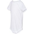 thumbnail image 2 of Bella Canvas Baby Jersey One Piece, 18-24, White, 2 of 3