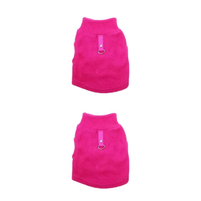 Ropa para perros Methold Chaleco para cachorros Transpirable Traje Otoño e invierno Rosa roja SG 2piezas
