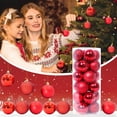 thumbnail image 2 of Adornos navideños Avdjesfny para exteriores, 24 bolas navideñas, adornos para árbol de Navidad, bolas colgantes para decoración de fiestas, bodas y festividades., 2 of 6