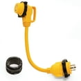 thumbnail image 2 of Camco 55617 30M/30F 18" Marine Power Grip Locking Adapter for Marine Use, 2 of 7