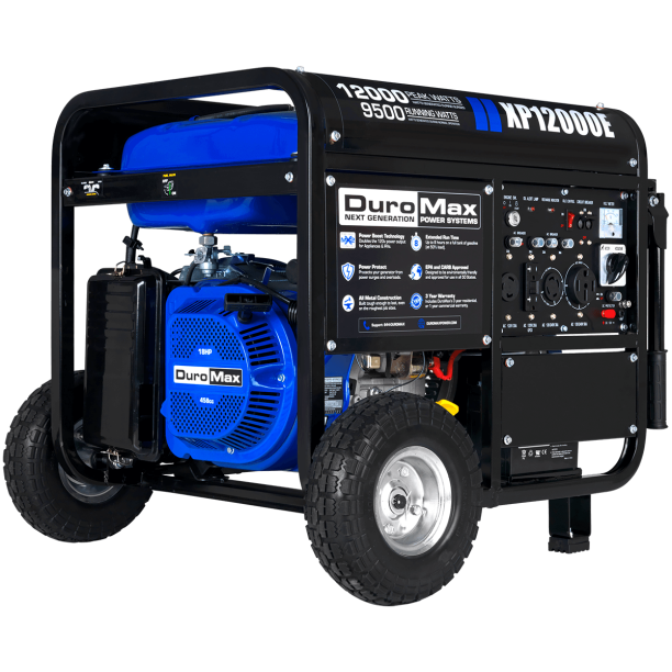 DuroMax XP12000E Heavy Duty Versatile 12000 Watt 18 HP Portable Gas