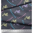 thumbnail image 2 of Soimoi Poly Crepe Fabric Small Bird,Fish & Heron Bird Print Fabric by The Yard 52 Inch Wide, 2 of 3