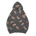 thumbnail image 5 of felwors Women's Oversized Football Print Hoodie with Kangaroo Pocket - Casual Sporty Sweatshirt for Game Days Grey, XXXXXL, 5 of 5