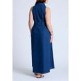 thumbnail image 2 of ELOQUII Women's Plus Size Sleeveless Denim Midi Dress, 2 of 5