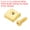 Gold, variant on Guitar Locking Nut Clamp and Screws Metal Guitar String Block Nut Fittings Black for Tremolo Bridge 6 Pack