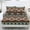 Aztec Print, variant on Bulopur Wolf Print Twin Size 3 Piece Sheet Set, Stay in Place Fade Stain Resistant Cooling Bed Sheets with All Around Elastic Cozy Bedsheet & Pillowcases