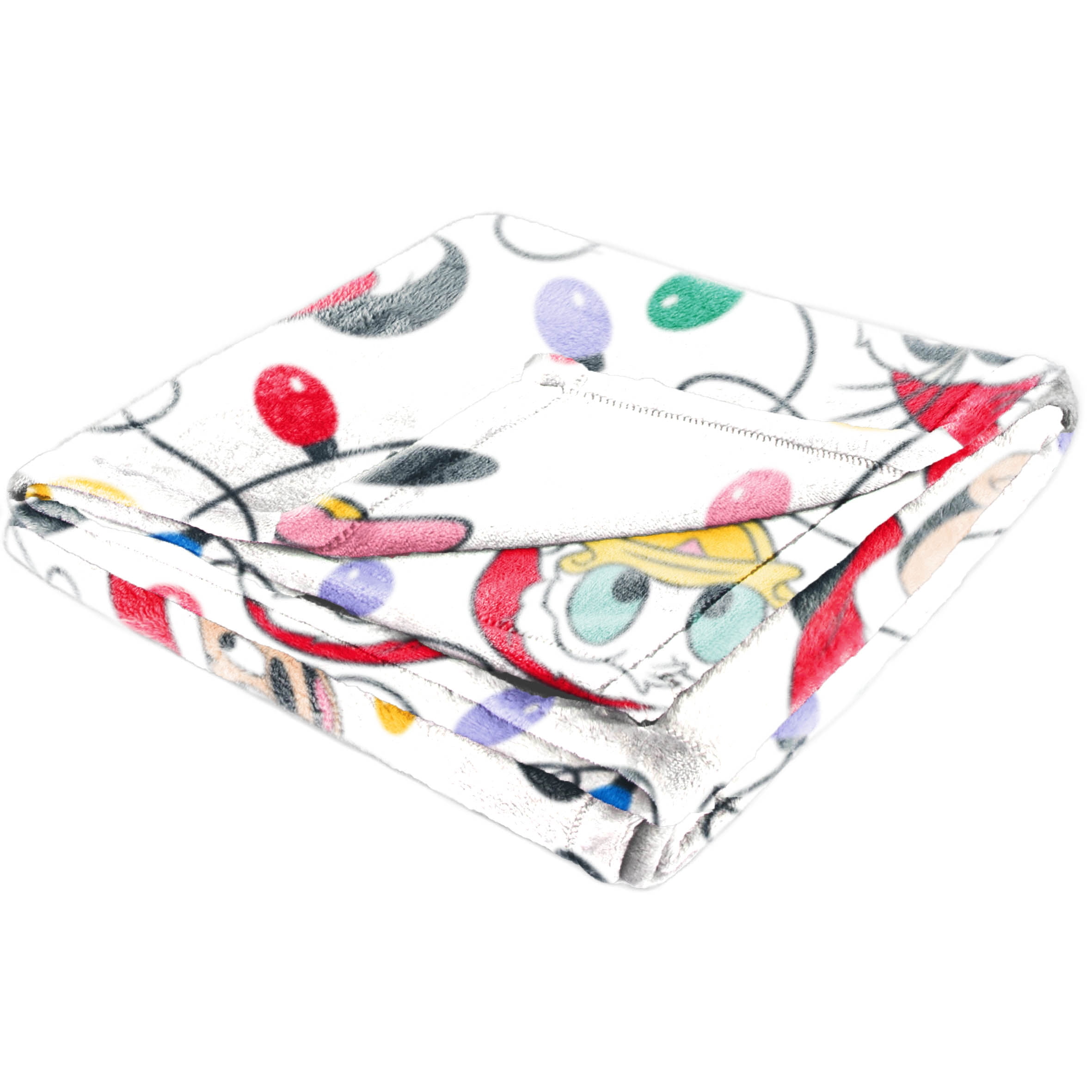 Mickey and Friends Rainbow Lights Holiday Throw Blanket, 50x70