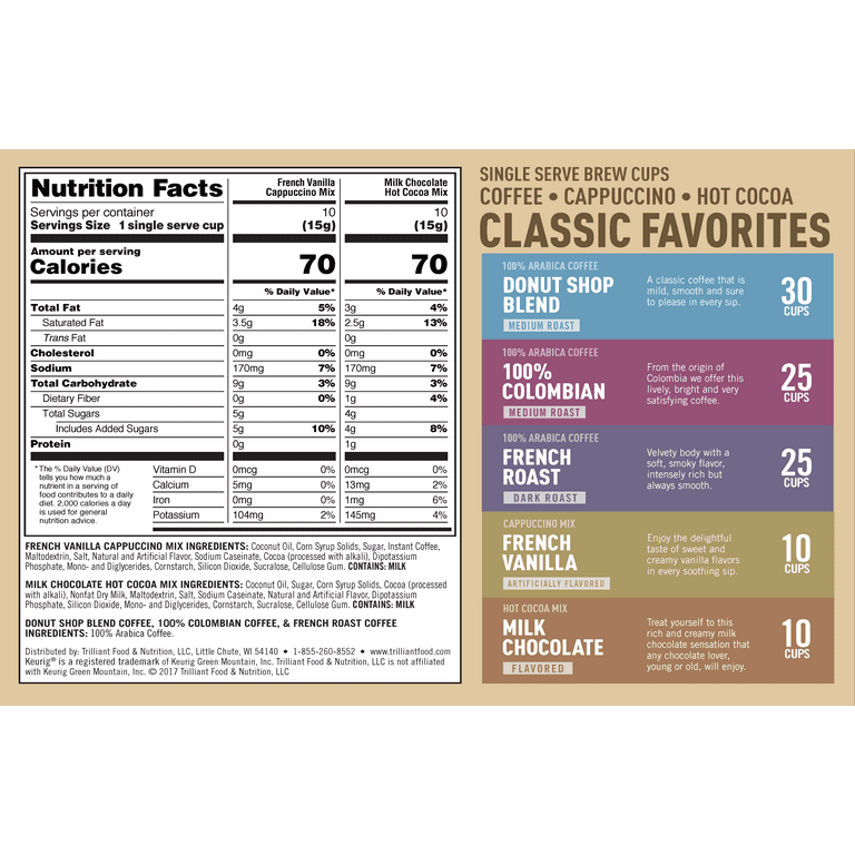 Victor Allen's Coffee Variety Pack, 100 Count, Single Serve Coffee