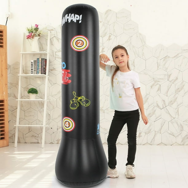 Saco de arena de descompresion boxeo inflable grueso vaso inflable juguete para aliviar la presion diseno facil de usar Walmart en linea