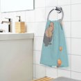 thumbnail image 3 of Yayeee 100% Cotton Hand Towels for Bathroom 16" x 28" Soft Absorbent Kitchen Towel, Cartoon Capybaras, 3 of 7