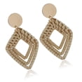 thumbnail image 2 of Sonducket Pendientes retro occidentales Joyería de estilo bohemio para mujeres niñas estilo rombo Type6 NO6 Sonducket AP009393-01, 2 of 6