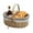 Beige, variant on syligr Wicker Woven Basket with Handle and Removable Linen Cloth Lining Storage Organizer for Bread Fruit Picnic Party Home Decor Farmhouse Style Versatile Multi-Use