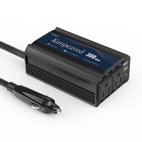 Inversor de corriente KUNPEAVED 300W de CC 12V a CA 110V con doble USB