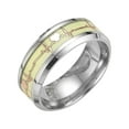 thumbnail image 1 of Anillo Luminoso y América Anillo Fluorescente Titanio Europa Anillo Acero Anillos, 1 of 1