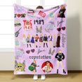 thumbnail image 1 of Swift Flannel Blanket, Singer Merch Blanket, Super Soft Blanket, Wool Blanket For Boys And Girls, 1 of 1
