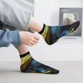 thumbnail image 5 of Bingfone Stylish Yellow Dog Design Patterned Men's Women's Casual Cotton Socks, 5 of 5