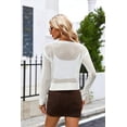 thumbnail image 6 of Sherrylily Women Crochet Mesh Sweaters Hollow Out Long Sleeve Knit Cover Ups, 6 of 6