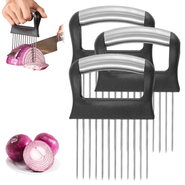 ¡Liquidación! 3 Tenedores Ablandadores de Cebolla, Herramienta para Rebanar Cebolla, Aguja para Aflojar Cebolla, 3 Piezas Cortador de Verduras, ¡Oferta Flash!