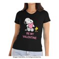 thumbnail image 4 of Playera Peanuts para Mujer, Manga Corta Be My Valentine Snoopy Fit Normal Negro Talla CH, 4 of 4