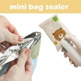 thumbnail image 3 of Mini Bag Sealer, 2 in 1 Portable Handheld Vacuum Food Storage Sealer Portable Bag Sealer Heat Seal, Vacuum Food Sealer Bag Sealing Machine for Plastic Bags Snack Bags (White), 3 of 7