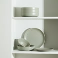 thumbnail image 4 of Stone Lain Lauren Modern Stoneware 16 Piece Dinnerware Set, Service for 4, Green, 4 of 8