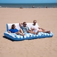 thumbnail image 4 of Zone Tech Inflatable Pool Lounger Float - Extra Large Recliner Tanning Lounge Chair with Backrest, Footrest and Cup Holder for Pool, Beach and Lake, 4 of 10