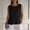 Black(New), variant on PNTUTB Stylish Women's Sleeveless Tops Casual Solid-Color Crew-Neck Tank Tops Lace-Hem Tank Tops with Back Tie Simple Versatile Loose Tank Tops