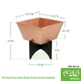 thumbnail image 2 of Achla FBC-54-11C Zaha I Planter with Flower Box, Copper Plated, 2 of 2