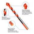 thumbnail image 3 of Kit 7 Pcs Broca Multifuncional Vidrio Azulejo Pared Concreto Plata/Naranja, 3 of 6