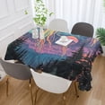 thumbnail image 2 of Yayeee Tablecloths for Rectangular Tables 54 x 54 inch Party Table Cover, Psychedelic Jellyfish, 2 of 6