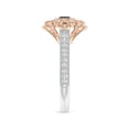 thumbnail image 5 of ANGARA Natural Vintage Inspired Sapphire Floral Ring with Milgrain in 14K White & Rose Gold for Women (Size-4.5mm) | September Birthstone, Anniversary, Jewelry Gift for Women | Natural Sapphire Ring, 5 of 12