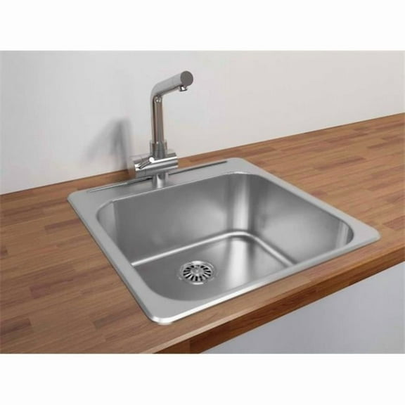 Cantrio Koncepts KSS-2020 Single Basin Drop-In Sink