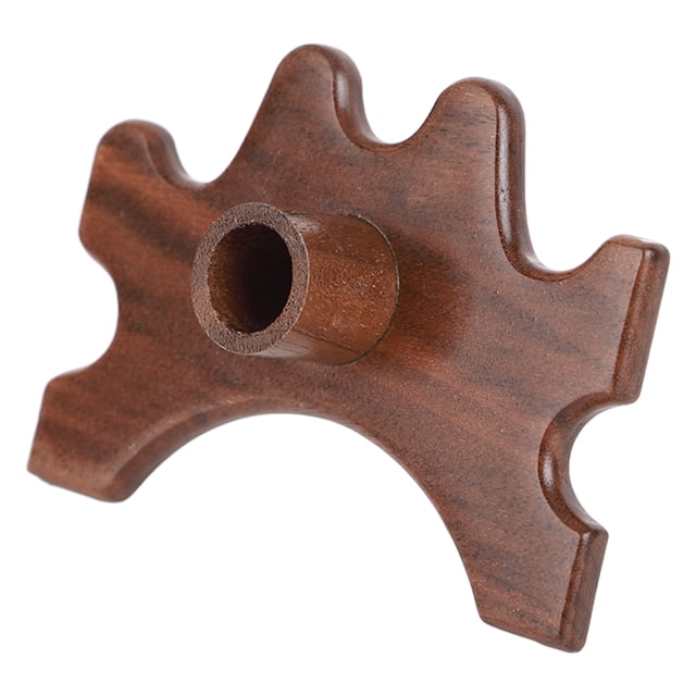 Pool Bridge Head, Durable Accurate Polished for Billiards Stick, Walnut Wood