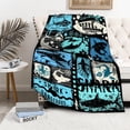 thumbnail image 2 of Shark Blanket Ocean I Just Really Like Sharks Throw Blanket Gifts for Girls Boys Kids Adults Soft Flannel Blanket for Sofa Couch Bed Warm Cozy Home Decor for All Seasons,40"x50"for Kids/Baby, 2 of 7