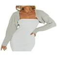thumbnail image 1 of Women Ultra-short Knitted Sweater Coat, 1 of 5
