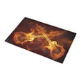 thumbnail image 3 of MKHERT Guitars Fire Doormat Non-slip Bath Mat Floor Mat 30x18 inch, 3 of 3