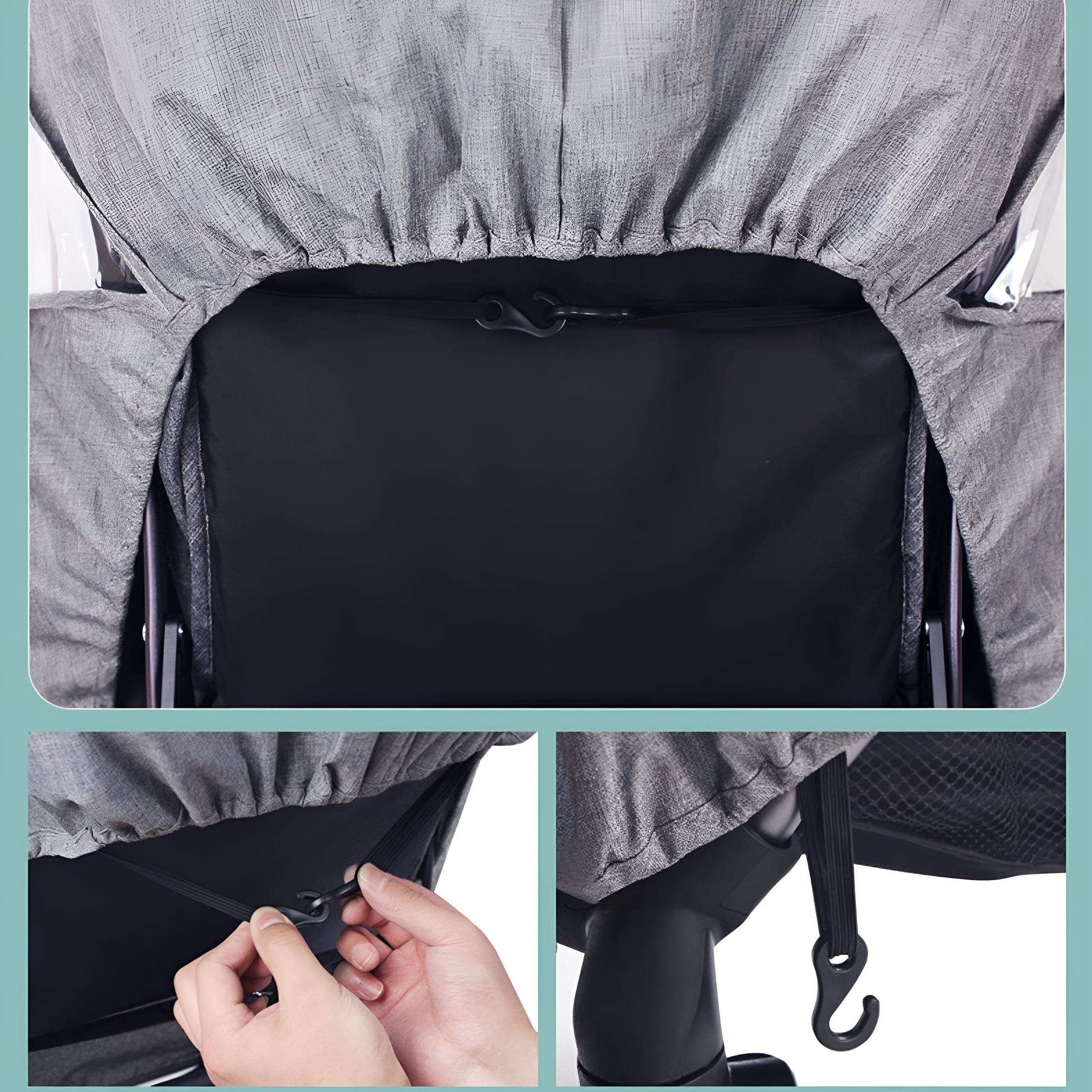 LADYGYM 2026 New Baby Stroller Cold Weather Shield,Winter Universal Windproof Stroller Rain Cover Protection Travel Baby Pram Rain Cover Pushchairs Accessories Dust Snow Protection Weather Shield