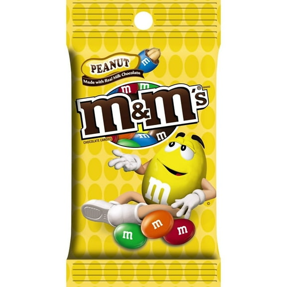 M&M's Peanut Milk Chocolate Pieces 5.3 oz. 12/Carton (MMM01732)