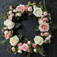 thumbnail image 2 of SPRING PARK Artificial Flower Wreath Door Window Wall Hanging Summer Garland Decor, 2 of 6