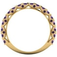 thumbnail image 5 of 3.13 ct Brilliant Round Cut Simulated Alexandrite 14k Yellow Gold Eternity Band SZ 10.75, 5 of 6