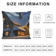 thumbnail image 5 of Orinice Snow Graphic Decorative Cushion Throw Pillow Cover Short Plush 1PC Winter Aesthetic Home Couch Living Room Bed Sofa Decor Christmas Theme 20x20in, 5 of 5