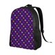 thumbnail image 2 of Disketp Purple Mardi Gras Mochila Unisex de Apertura Lateral Completa, Mochila para Laptop para Escuela, Trabajo y Viajes, 2 of 8