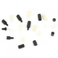 300pcs White and Black Nylon M3 Hex Standoff with M3 Hex Nut and Cross