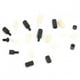 thumbnail image 3 of Juego de tornillos de plástico Jadeshay 300 piezas Nylon Blanco Negro, 3 of 8
