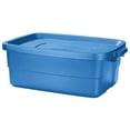 thumbnail image 2 of Rubbermaid Roughneck Tote 10 Gal Storage Container, Heritage Blue (6 Pack), 2 of 5