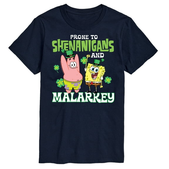 SpongeBob SquarePants - Prone To Shenanigans And Malarkey - Men's Short Sleeve Graphic T-Shirt