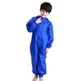 thumbnail image 2 of shoper Toddler Kids Rain Suit for Boys Girls One Piece Raincoat Hoodie Waterproof Coverall Lightweight Rain Jacket 2-13 Years, 2 of 9