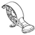thumbnail image 2 of Dometic Toilet Flush Pedal 385311121 Built-In; White; With Cartridge, 2 of 2